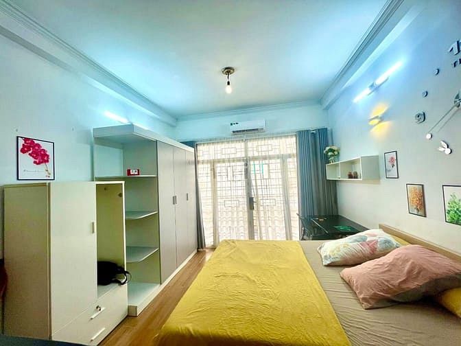 Hình ảnh 🌽Studio BAN CÔNG - Full nội thất - Free gửi xe,giặt sấy👉Tân Đình, Q1