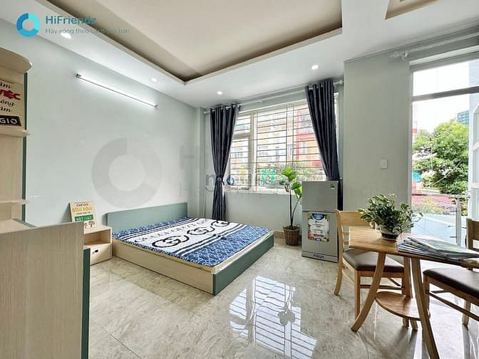 Hình ảnh ✅Cho thuê studio 30m2 full nội thất, bancol thoág gần cầu vượt Gò Dưa
