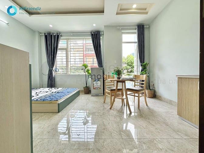 Hình ảnh ✅Cho thuê studio 30m2 full nội thất, bancol thoág gần cầu vượt Gò Dưa