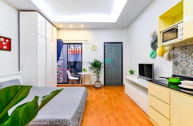 Hình ảnh Studio full nội thất cửa sổ ban công ngay cầu Calmette Q1