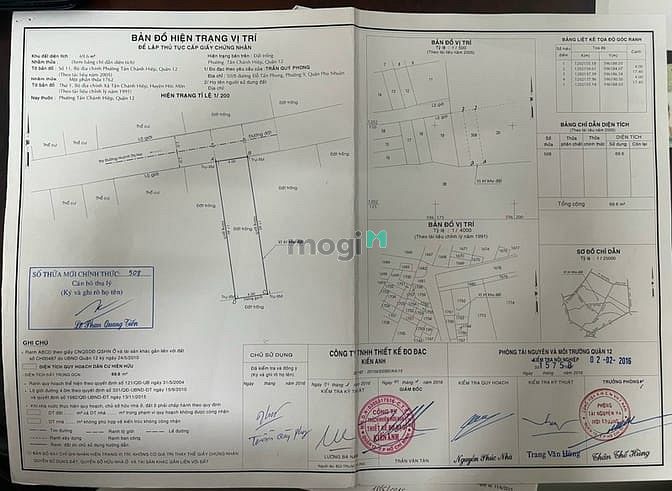Hình ảnh Quận 12, Bán đất Tân Chánh Hiệp, đường 5m, DT 4x18m, 3.58 tỷ