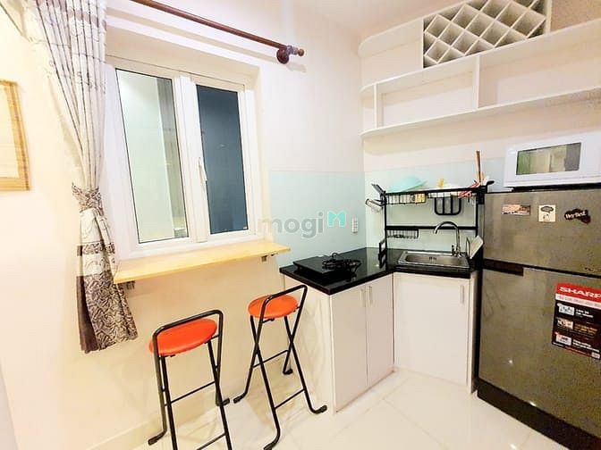 Hình ảnh 🍀Sắp Trống Studio_Tách Bếp_Nội Thất Tone Ấm_Thang Máy