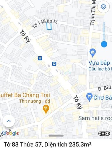 Hình ảnh Hóc Môn, Bán lô đất đường Tô Ký, DT 12*17M Thổ cư 219M2