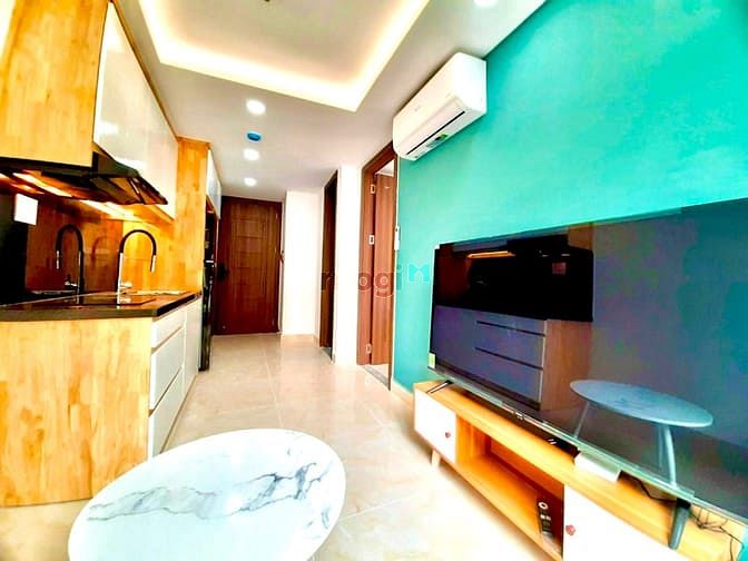 Hình ảnh Trống sẵn 1PN Q3 2 cửa sổ lớn thang máy FULL nội thất trường sa