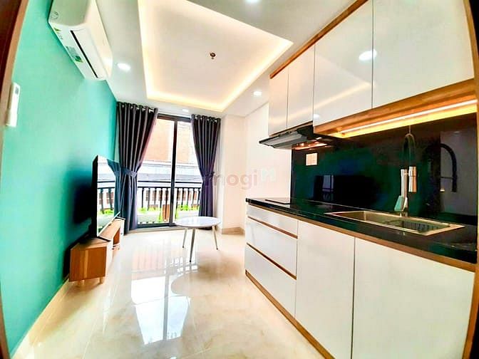Hình ảnh Trống sẵn 1PN Q3 2 cửa sổ lớn thang máy FULL nội thất trường sa