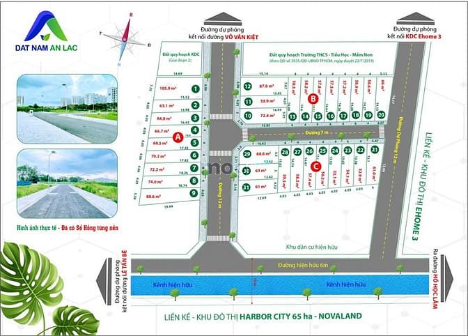 Hình ảnh Đất nền giá rẻ nằm gần Ehome 3, Aeon Bình Tân,... Giá chỉ từ 2.9 tỷ