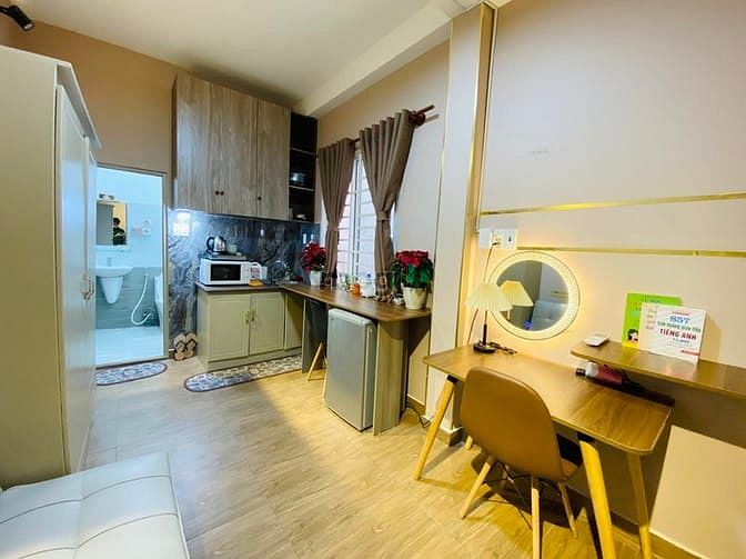 Hình ảnh Studio full nội thất máy giặt riêng, mặt tiền đường Q1