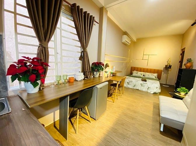 Hình ảnh Studio full nội thất máy giặt riêng, mặt tiền đường Q1