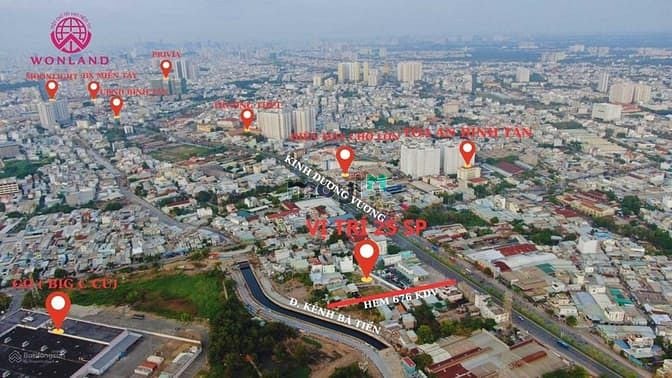 Hình ảnh Mở bán 25 lô Kinh Dương Vương, phường An Lạc, Bình Tân. 70m2-2tỷ4 ,SHR