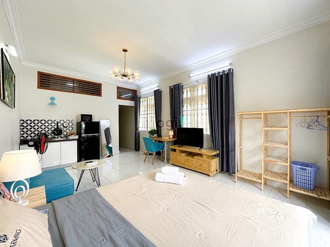 Hình ảnh Căn Hộ Mới, Studio Ban Công Full Nội Thất Gần chợ Tân Định Quận 1