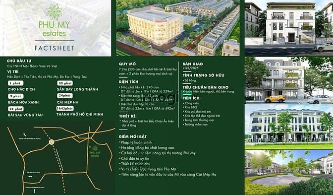Hình ảnh Nhà phố Phú Mỹ Estates 85m2(5*17),3 lầu +1tum, Vay NH hỗ trợ LS ưu đãi