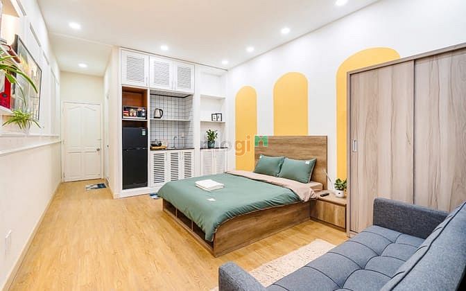 Hình ảnh Cho thuê căn Studio Quận 3 nội thất hiện đại cửa sổ thoáng gần cầu LVS