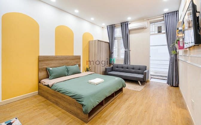 Hình ảnh Cho thuê căn Studio Quận 3 nội thất hiện đại cửa sổ thoáng gần cầu LVS