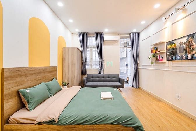 Hình ảnh Cho thuê căn Studio Quận 3 nội thất hiện đại cửa sổ thoáng gần cầu LVS