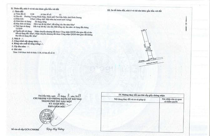 Hình ảnh Bán đất 4x30m đường Hồ Văn Cống Tương Bình Hiệp hẻm ô tô