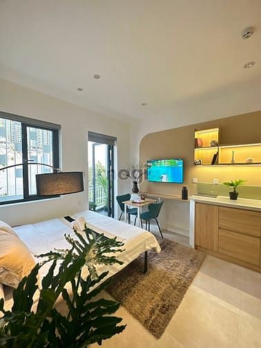 Hình ảnh Cho thuê Studio Quận 1 gần Vincom Đồng Khởi đầy đủ tiện nghi balcony