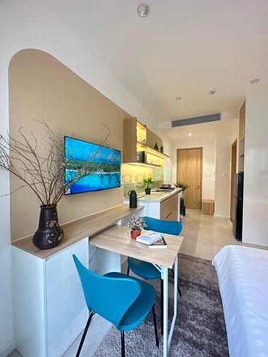 Hình ảnh Cho thuê Studio Quận 1 gần Vincom Đồng Khởi đầy đủ tiện nghi balcony