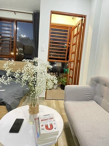 Hình ảnh Studio Quận 1 gần Bitexco đầy đủ nội thất ban công thoáng mát