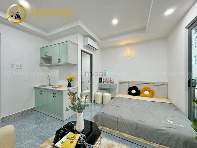 Hình ảnh Mb6623 nạp rút nhanh chóng mới 100% ban công - thang máy - tone xanh gần CV Gia Định