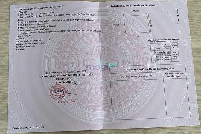 Hình ảnh Đất Hoà Thắng, ngay đường liên huyện đi sÂN bay , giá 450 triệu -SHR
