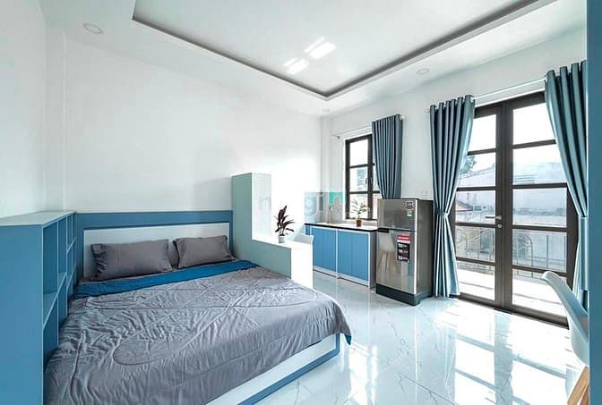 Hình ảnh Cho Thuê Căn Hộ Ban Công Mới Full Nội Thất CMT8 quận 10, mới an ninh