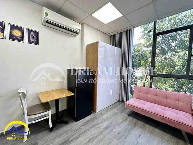 Hình ảnh Studio tách bếp ban công full NT, phòng rộng nhiều ko gian sinh hoạt