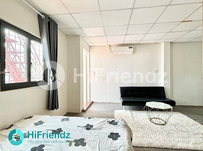 Hình ảnh Studio tách bếp ban công full NT, phòng rộng nhiều ko gian sinh hoạt
