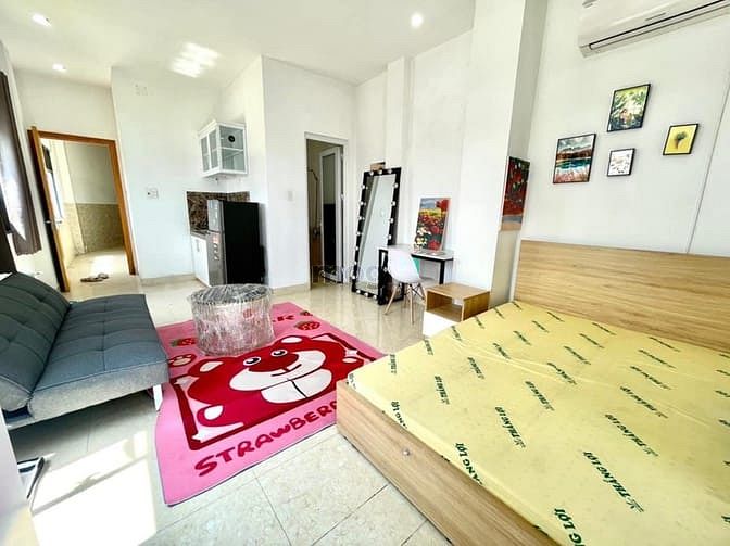 Hình ảnh Studio ban công, cửa sổ full nội thất gần chợ Xóm Chiếu Q4