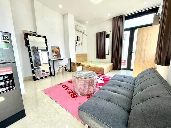 Hình ảnh Studio ban công, cửa sổ full nội thất gần chợ Xóm Chiếu Q4