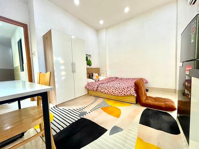 Hình ảnh Studio ban công, cửa sổ full nội thất gần chợ Xóm Chiếu Q4