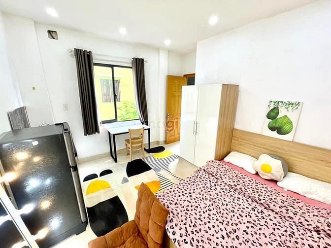 Hình ảnh Studio ban công, cửa sổ full nội thất gần chợ Xóm Chiếu Q4