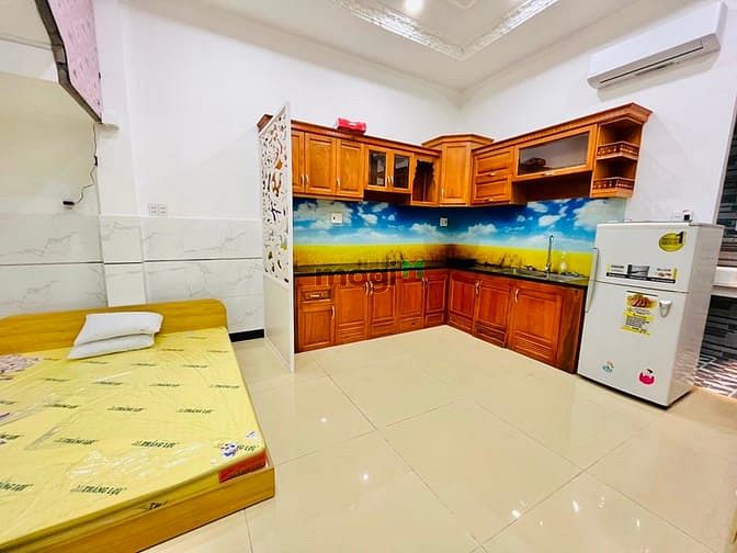Hình ảnh Cho thuê phòng Studio Full nt giá rẻ ngay Miếu Gò Xoài