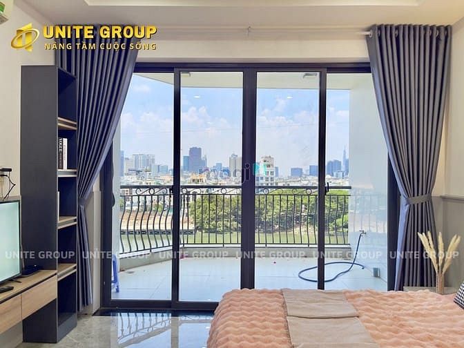 Hình ảnh Cho thuê Trang Chủ MB66.COM / Đăng Ký Tặng 66K Studio Full nội thất BanConCửa sổ lớn gần CV Gia Định