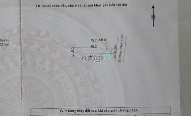 Hình ảnh Bán đất thổ cư 287m2, ngay trung tâm Tóc Tiên BR-VT(6x48). chỉ 1,55 tỷ