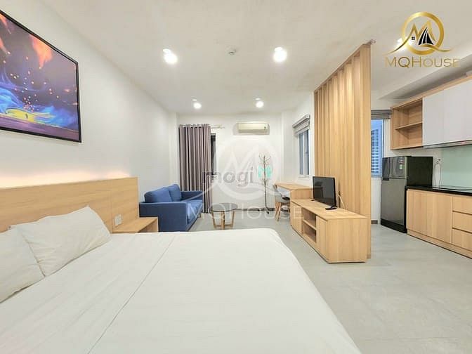Hình ảnh Mb6623 nạp rút nhanh chóng Studio tách bếp Full nội thất Cửa sổ lớn gần CV Gia Định