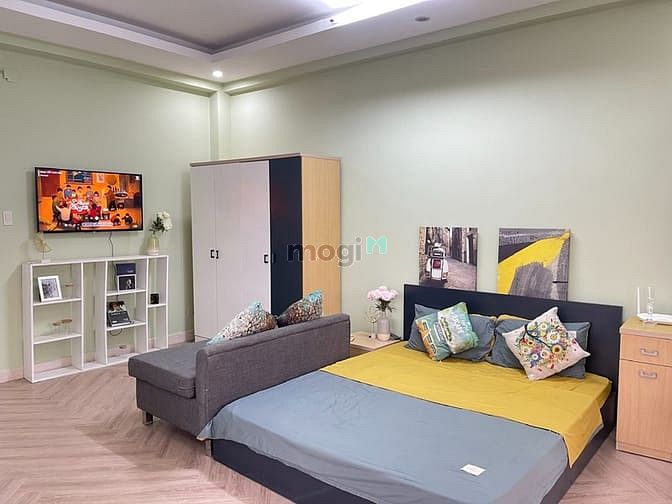 Hình ảnh Cho thuê Trang Chủ MB66.COM / Đăng Ký Tặng 66K Studio bancon lớn, tòa nhà thang máy gần cầu Kiệu, Q3