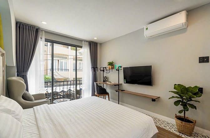 Hình ảnh ✅Căn Hộ Cao Cấp🔥Dạng Studio_Full nội thất_Ban công_ngay Hồ Hảo Hớn✅