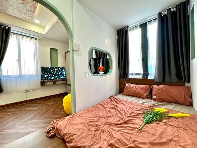Hình ảnh Cho thuê Trang Chủ MB66.COM / Đăng Ký Tặng 66K 1PN tách bếp cửa sổ lớn gần cầu Lê Văn Sỹ