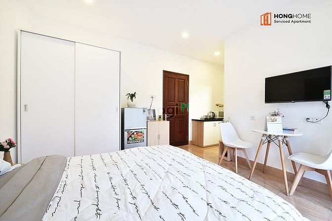 Hình ảnh ✅Căn Hô Studio🔥Nội thất cao cấp_Bếp xa giường_Ban công View Sông✅