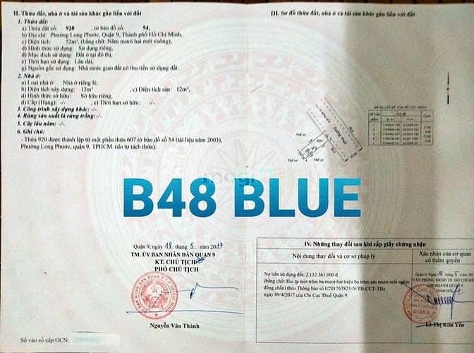 Hình ảnh Lô b48 Blu long Phước giá 5 năm trước
