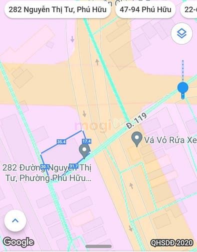 Hình ảnh Bán 698m2 mặt tiền Nguyễn Thị Tư,Phú Hữu,Q9