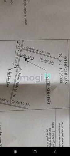 Hình ảnh Bán 220m2 đất full thổ Tỉnh lộ 10 Bình Tân Sẵn kho . đường 10m sổhồng