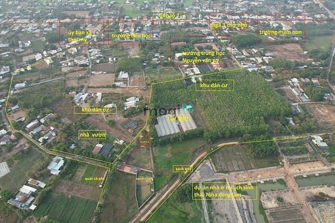 Hình ảnh Bán đất Xã thái Mỹ gốc hai mặt tiền