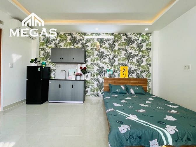 Hình ảnh CHDV full NỘI THẤT siêu thoáng ngay Ngã Tư 4 Xã - Lê Văn Quới