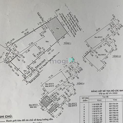 Hình ảnh biệt thự sân vườn Mặt tiền Nguyễn Thượng Hiền Q10, 13x 35m trệt 4 lầu