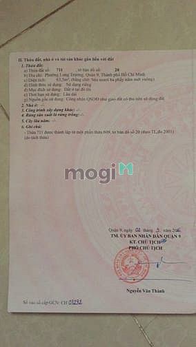 Hình ảnh Bán đất 1 xẹt đường lã. Xuân oai. P long trường .Q9
