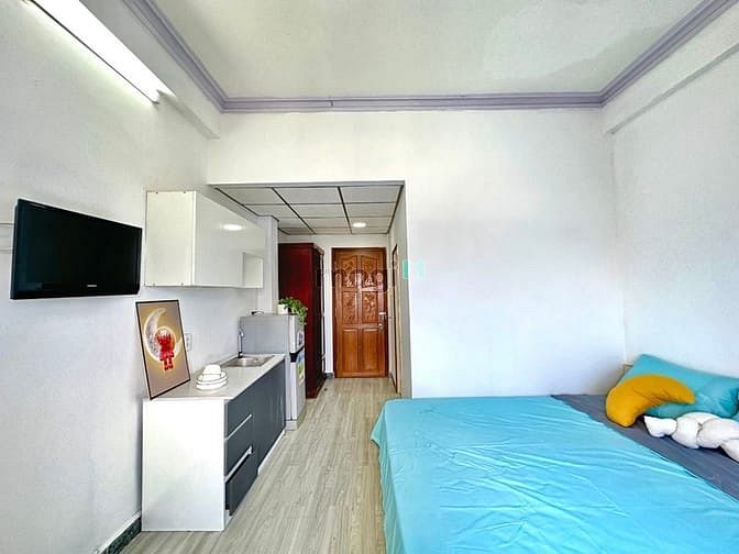 Hình ảnh Căn Hộ Dịch Vụ Studio - Cửa Sổ Thoáng Mát - Thang Máy
