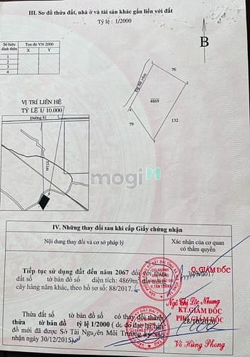 Hình ảnh Hạ sốc 5 t.ỷ, gấp bán 5000m2 Đất xã Tóc Tiên TX Phú Mỹ BRVT