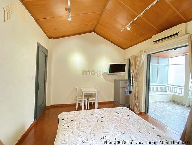 Hình ảnh Studio ban công Thủ Khoa Huân Q1 cạnh bên Chợ Bến Thành, ĐH Văn Lang