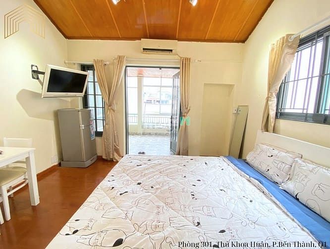Hình ảnh Studio ban công Thủ Khoa Huân Q1 cạnh bên Chợ Bến Thành, ĐH Văn Lang